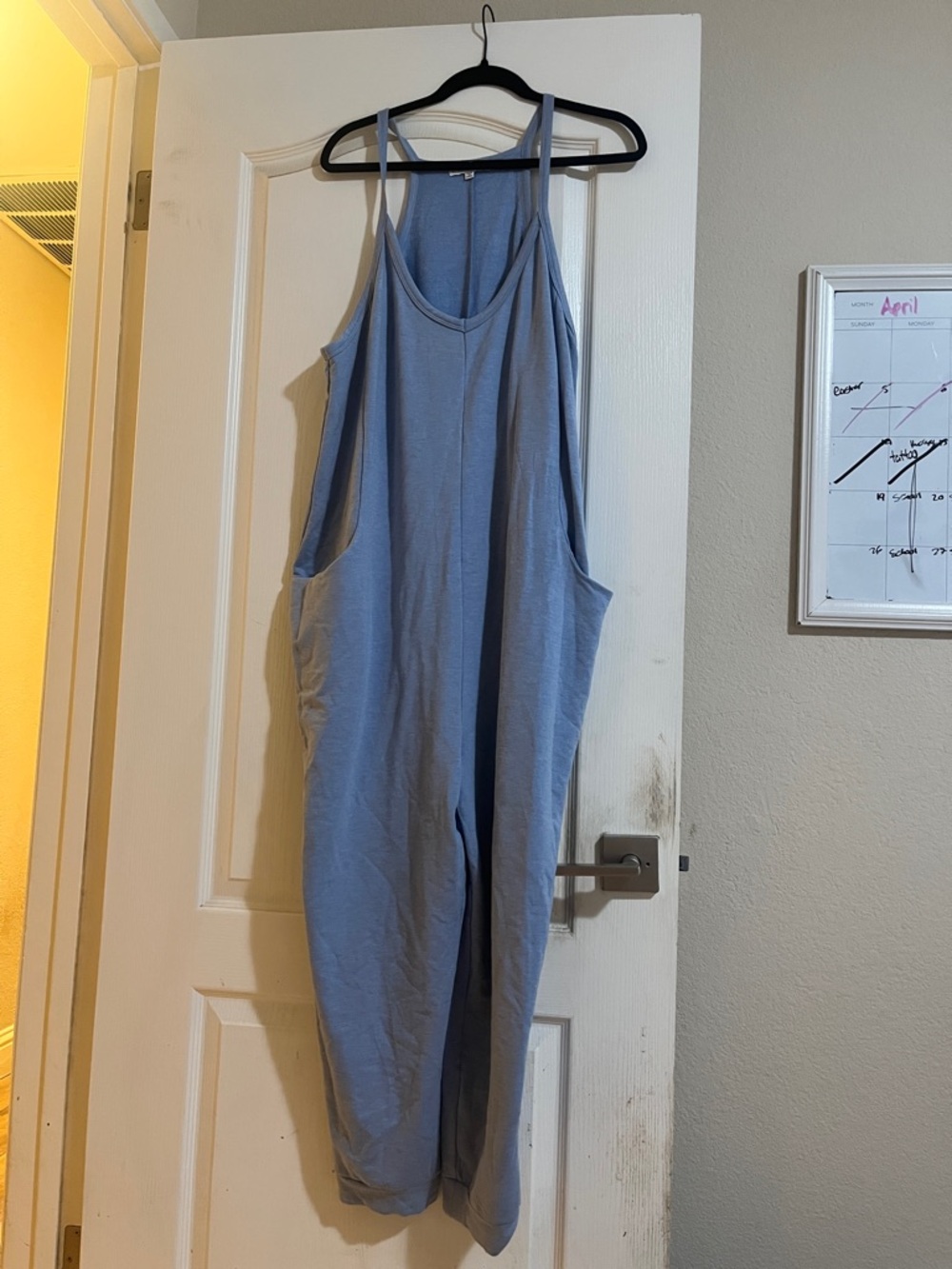 Sincerely Jules Light Blue Relaxed Jumpsuit Romper